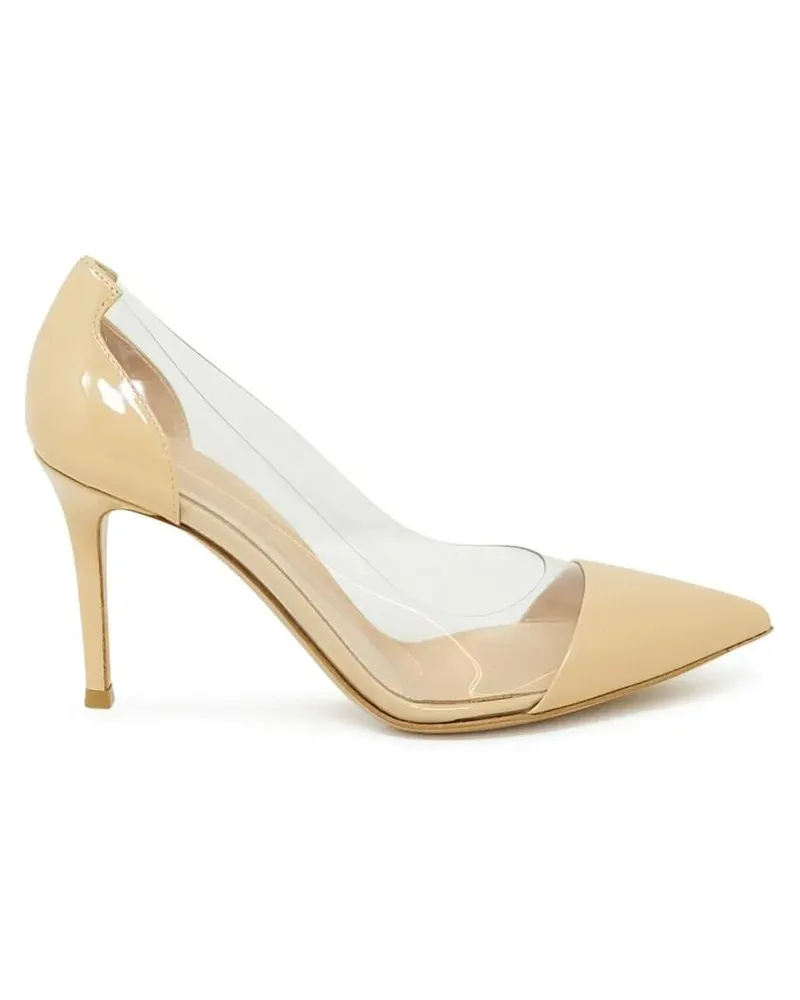 Gianvito Rossi Hohe Schuhe Nude Patent Leather Pumps beige Beige