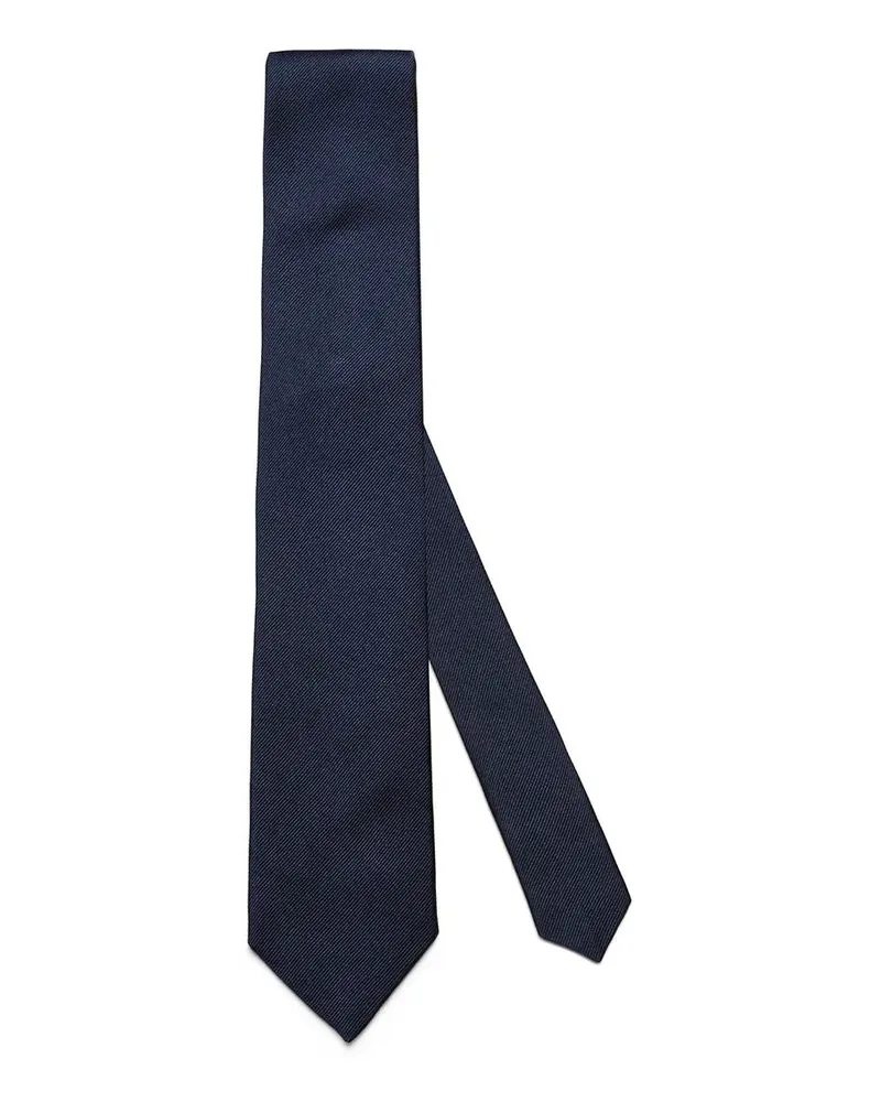 van Laack Tücher & Schals Krawatte Uni blau Blau