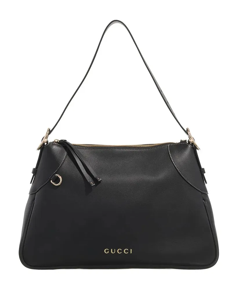 Gucci Crossbody Bags GG Emblem Shoulder Bag schwarz Schwarz