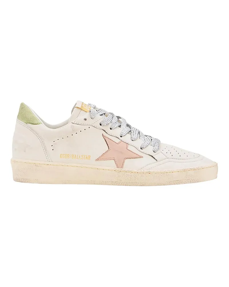 Golden Goose Low-Top Sneaker Sneaker Ball Star im Used Look weiß Weiß