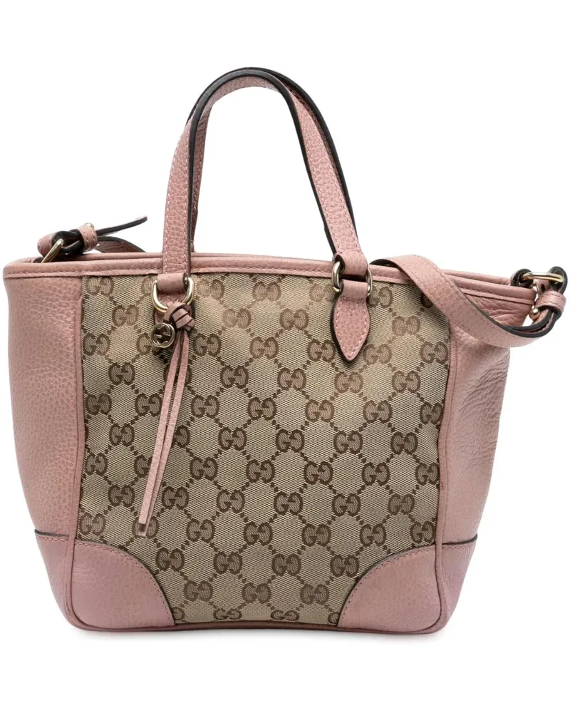 Gucci Hobo Bags Small GG Canvas Bree Satchel braun Braun