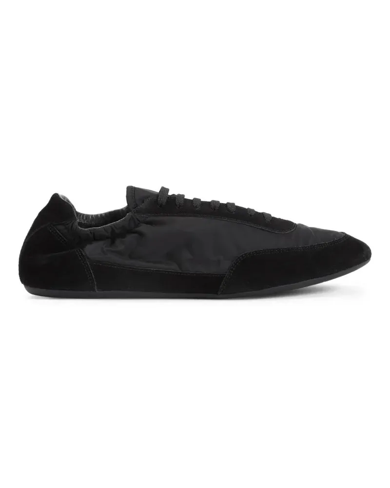 Prada Low-Top Sneaker Polyamide Laced Shoes schwarz Schwarz