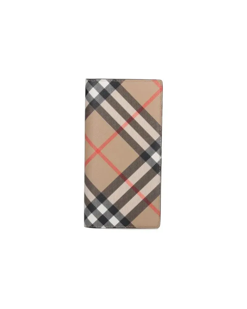Burberry Portemonnaies "Check" Continental Wallet – Beige beige Beige