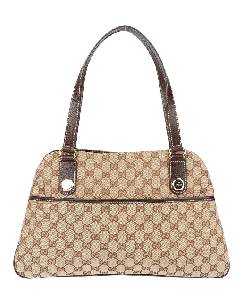 Gucci Crossbody Bags  GG Monogram Eclipse Handbag braun Braun