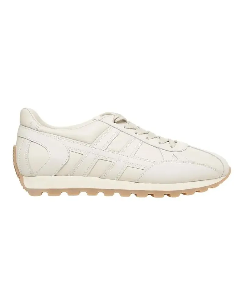 Hogan Low-Top Sneaker Rounded Nappa Leather Sneakers With Elevated Profi beige Beige