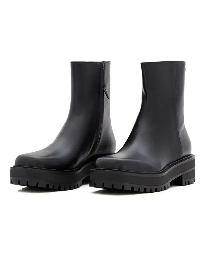 Gianvito Rossi Stiefel Leather Combat Boots schwarz Schwarz