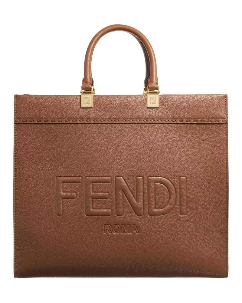 Fendi Satchel Bag Shopping Bag Braun