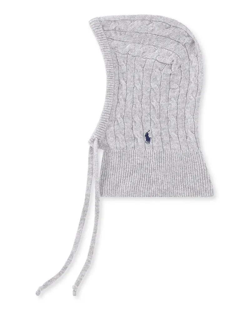 Ralph Lauren Caps & Mützen Balaclava mit Logo grau Grau