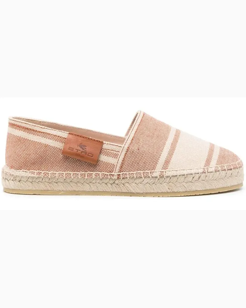 Etro Espadrillas Striped Canvas bunt Bunt