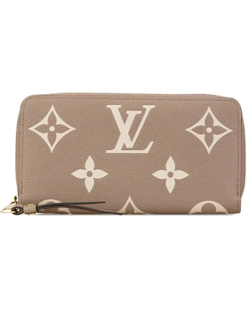 Louis Vuitton Portemonnaie 2021-2024 Monogram Giant Empreinte Zippy Wallet braun Braun