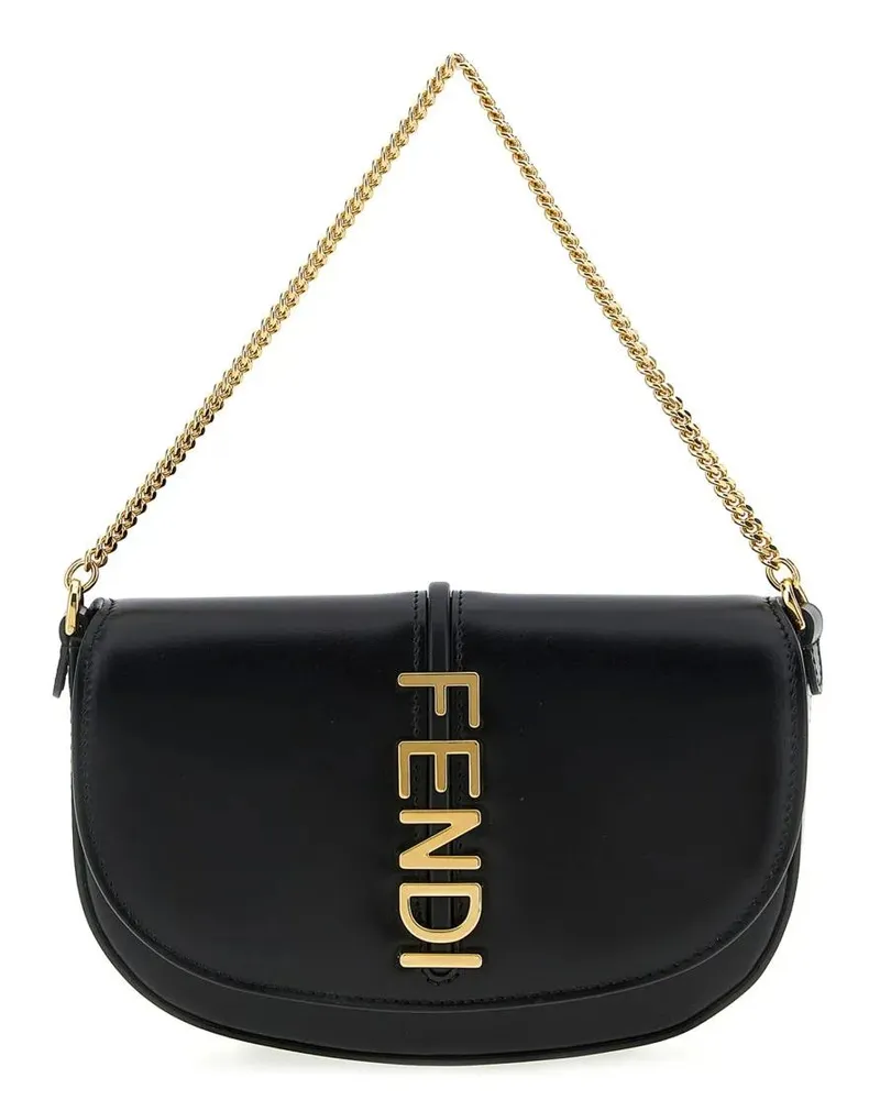 Fendi Portemonnaie 'Graphy' Wallet On Chain schwarz Schwarz