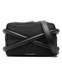 Alexander McQueen Shopper The Harness Black Shoulder Bag Schwarz