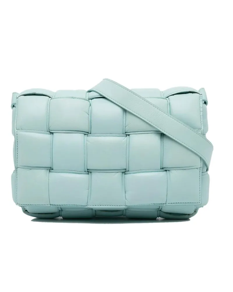 Bottega Veneta Hobo Bags 21st Nappa Intrecciato Padded Cassette Crossbody blau Blau