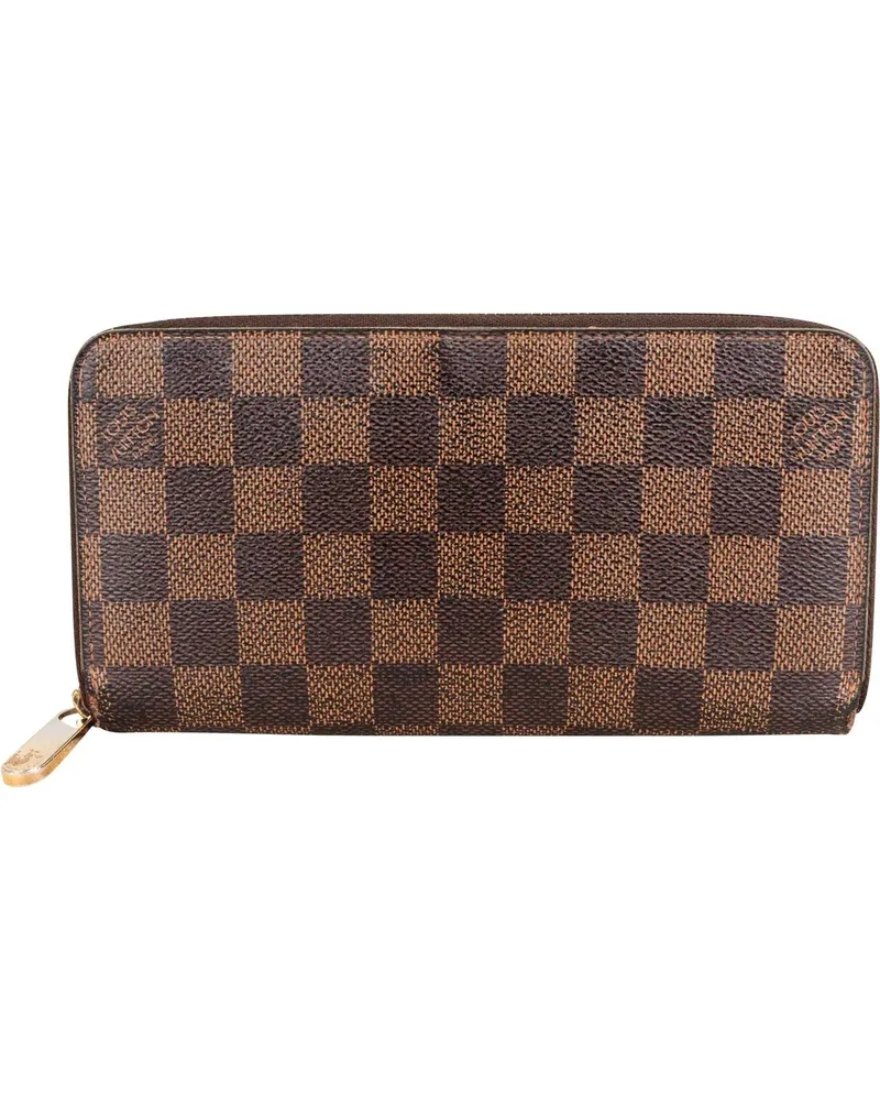 Louis Vuitton Portemonnaie  Damier Ebene Monogram Zippy Wallet braun Braun