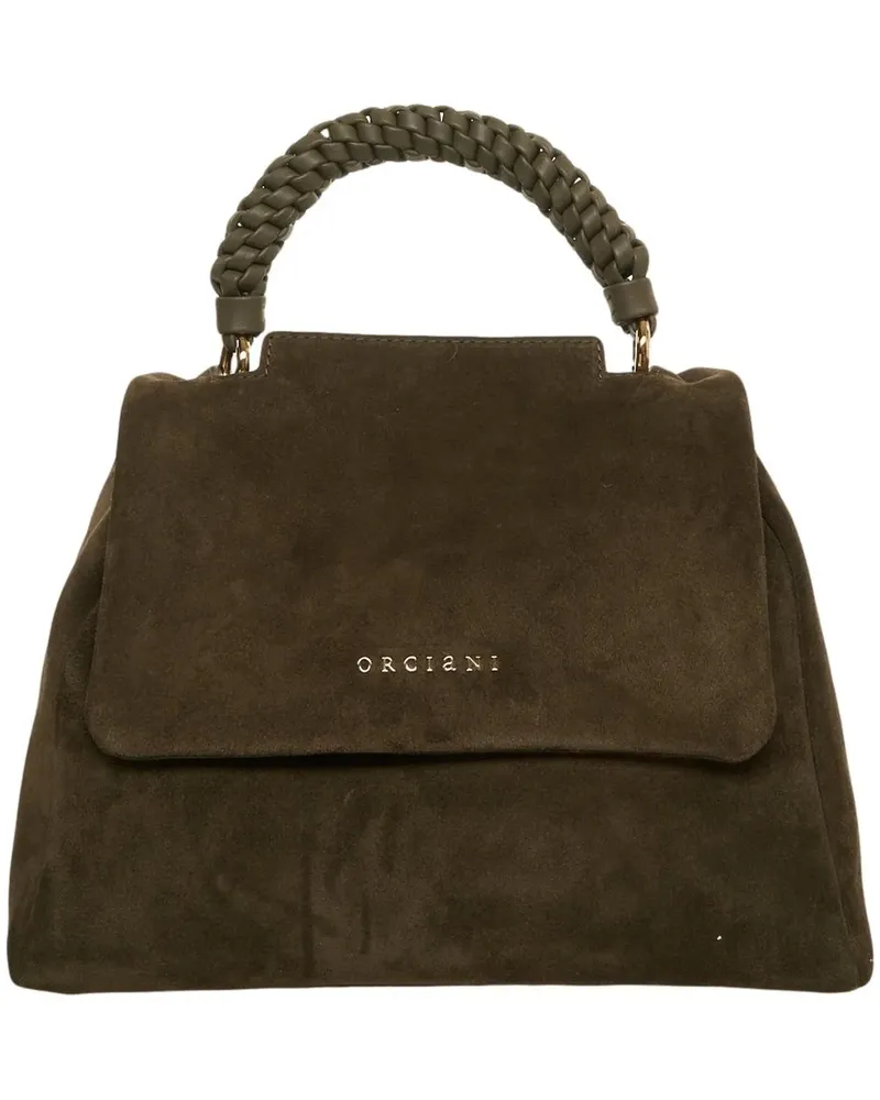 Orciani Crossbody Bags Suede handbag grün Grün