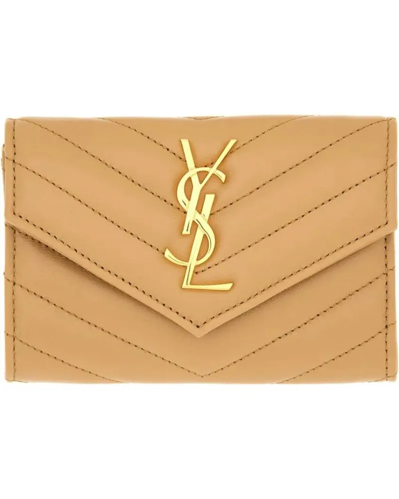 Saint Laurent Portemonnaie "Cassandras" Wallet braun Braun