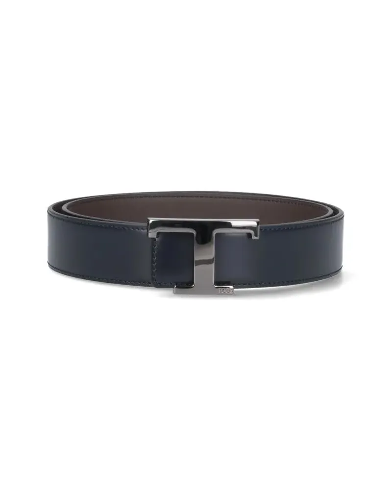 TOD'S Gürtel "T Timeless" Reversible Belt schwarz Schwarz