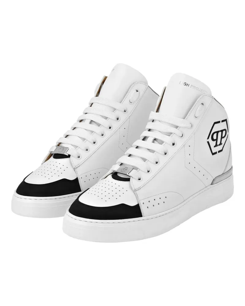 Philipp Plein Low-Top Sneaker Mid-Top Sneaker Hexagon schwarz Schwarz