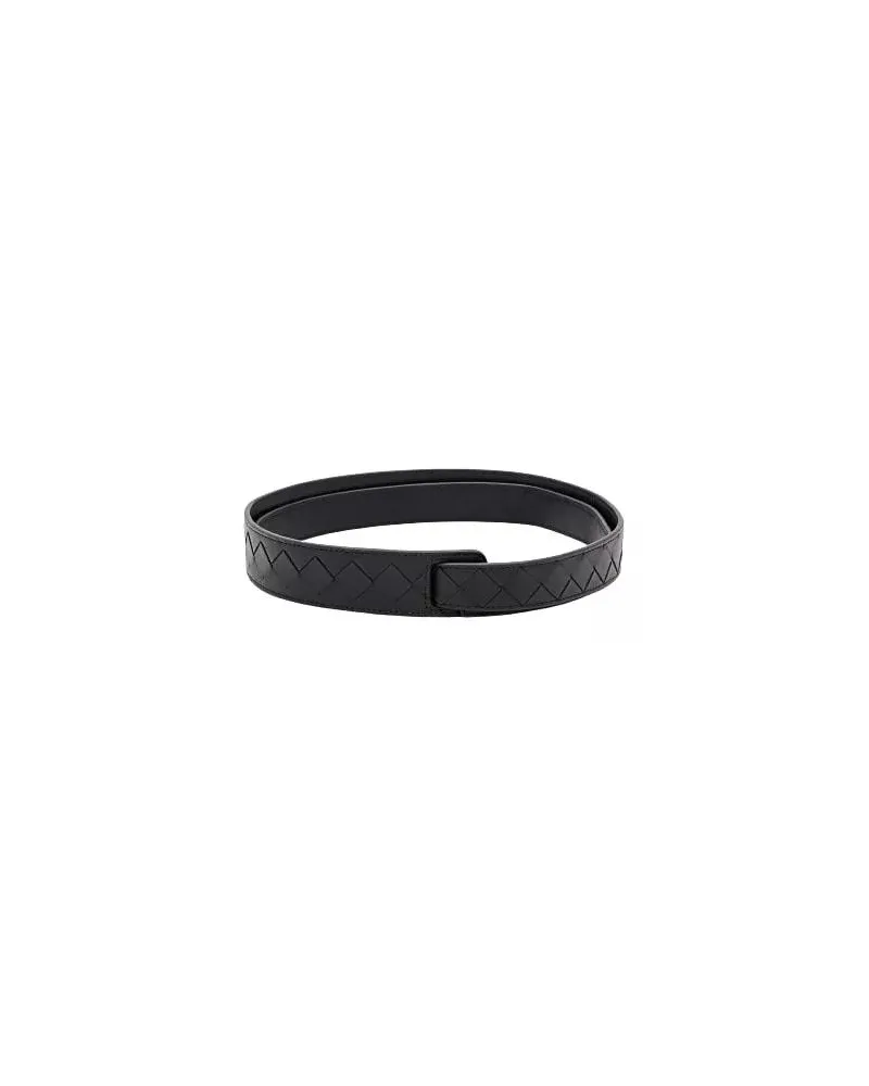 Bottega Veneta Gürtel Leather Belt schwarz Schwarz
