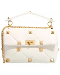 Valentino Garavani Crossbody Bags Roman Stud Quilted Crossbody Bag Creme