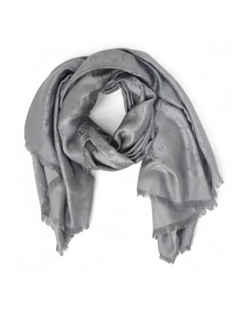 Louis Vuitton Tücher & Schals Gray Monogram Shawl grau Grau
