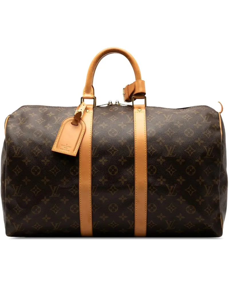 Louis Vuitton Weekender Monogram Keepall 45 braun Braun