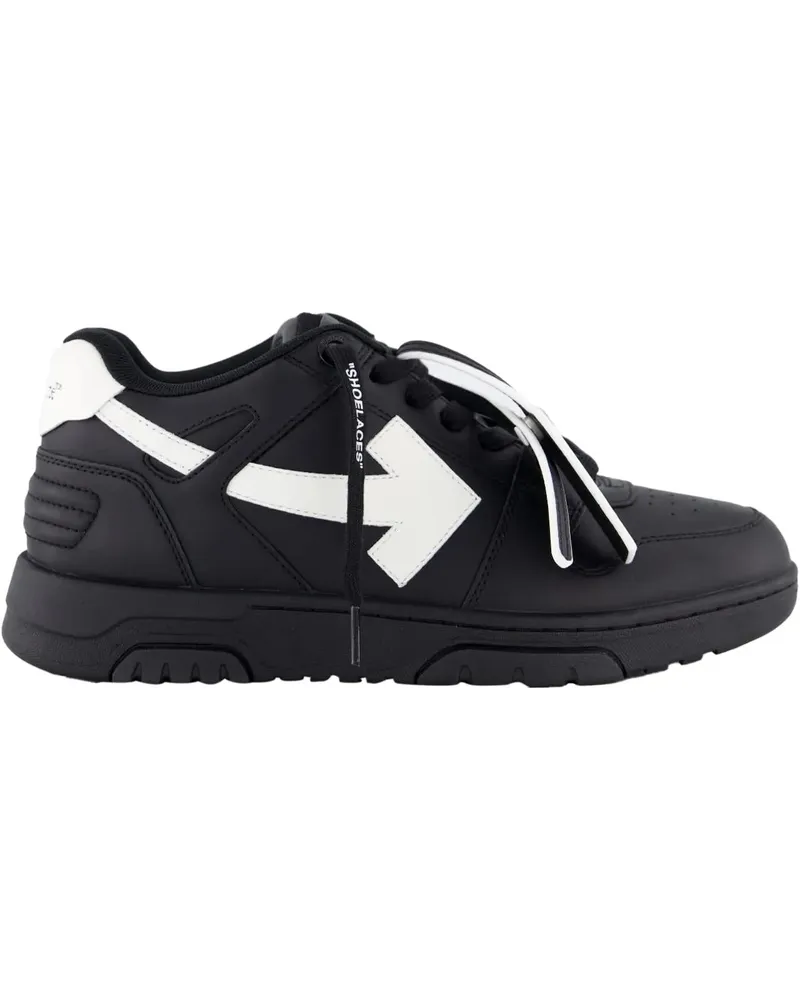OFF-WHITE Low-Top Sneaker Heren Out Of Office Sneaker schwarz Schwarz