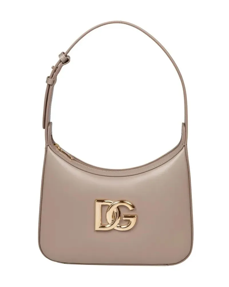 Dolce & Gabbana Hobo Bags 3.5 Leather Shoulder Bag pink Rosa