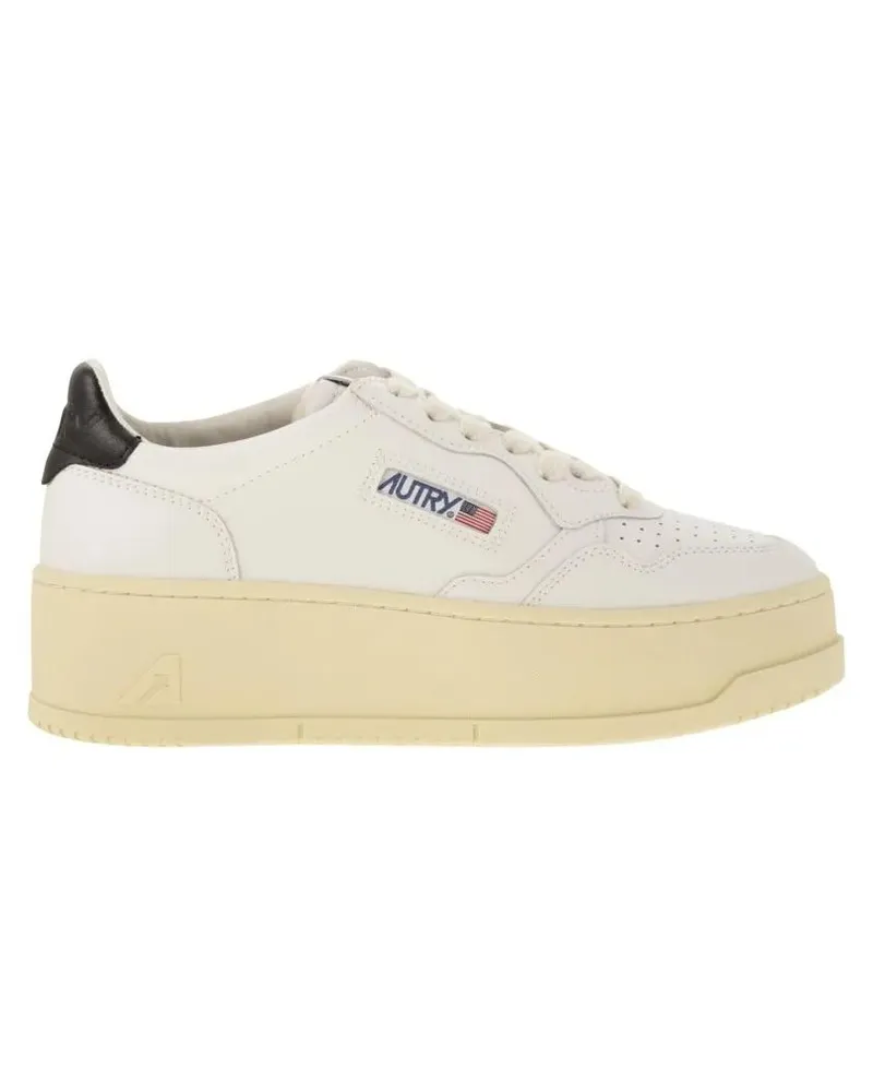 AUTRY Low-Top Sneaker Medalist Platform - Leather Trainers weiß Weiß