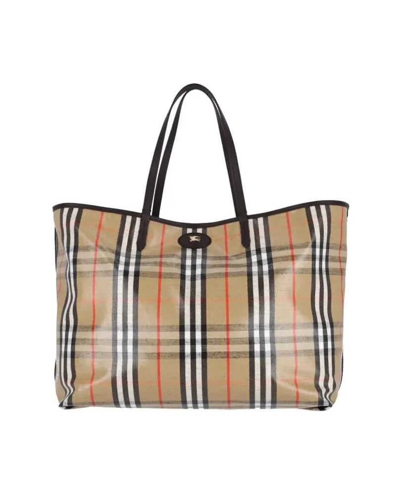 Burberry Shopper & Totes "Highlands" Large Tote Bag Beige beige Beige