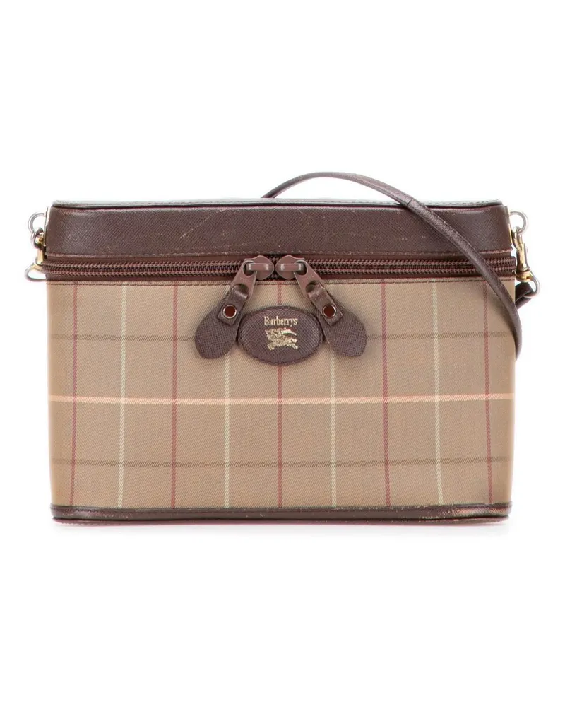 Burberry Hobo Bags Vintage Check Canvas Crossbody braun Braun