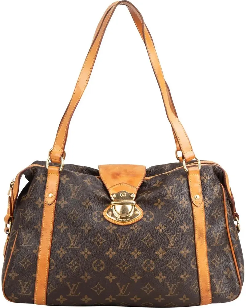 Louis Vuitton Crossbody Bags  Canvas Monogram Stresa PM Shoulder B braun Braun