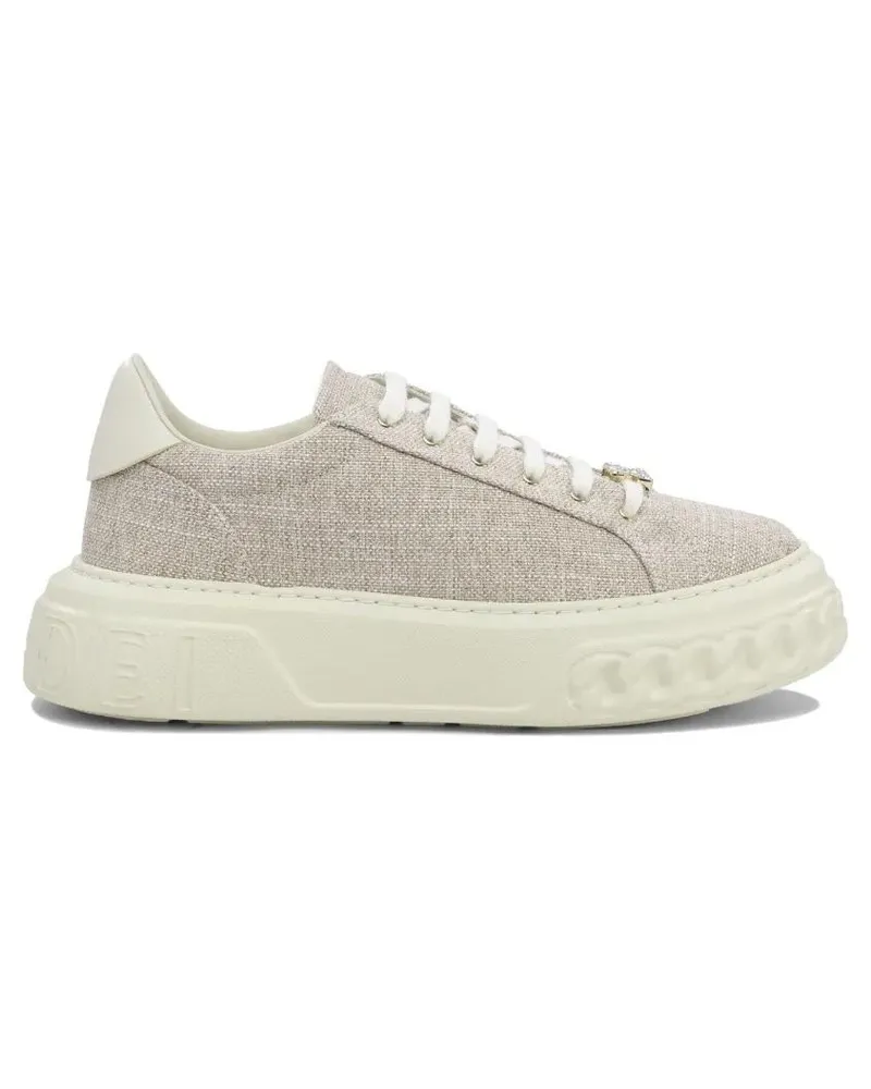 Casadei Low-Top Sneaker Textured Slip-On Sneakers With Cushioned Sole grau Grau