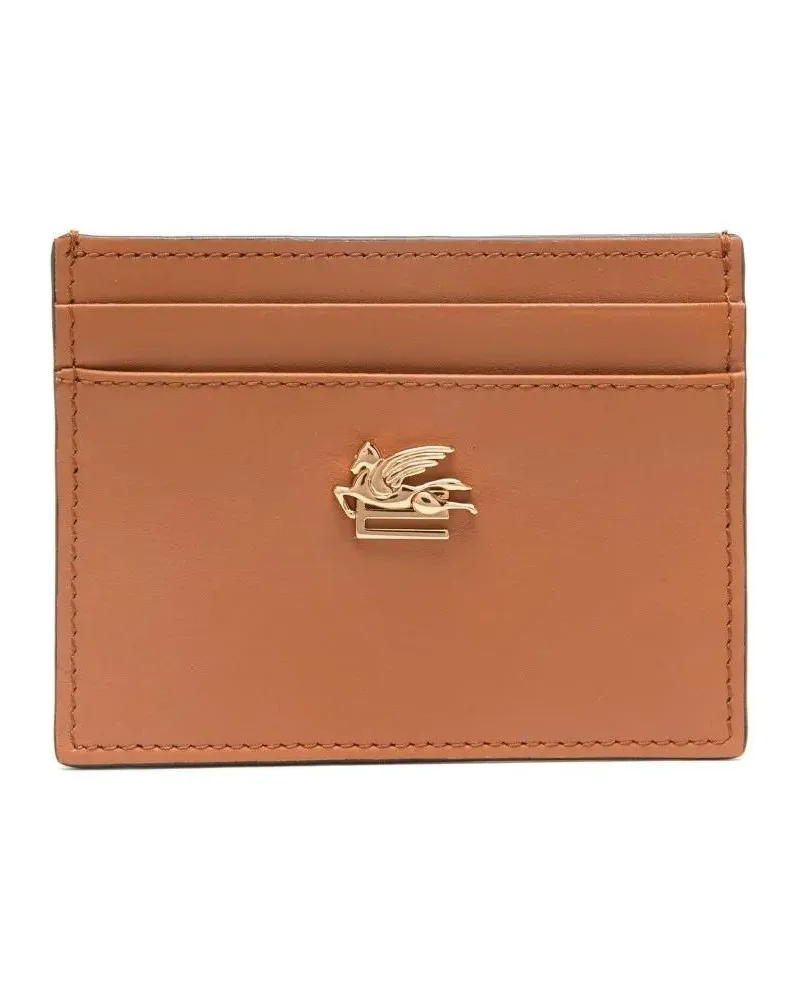 Etro Portemonnaie Credit Card Holder braun Braun