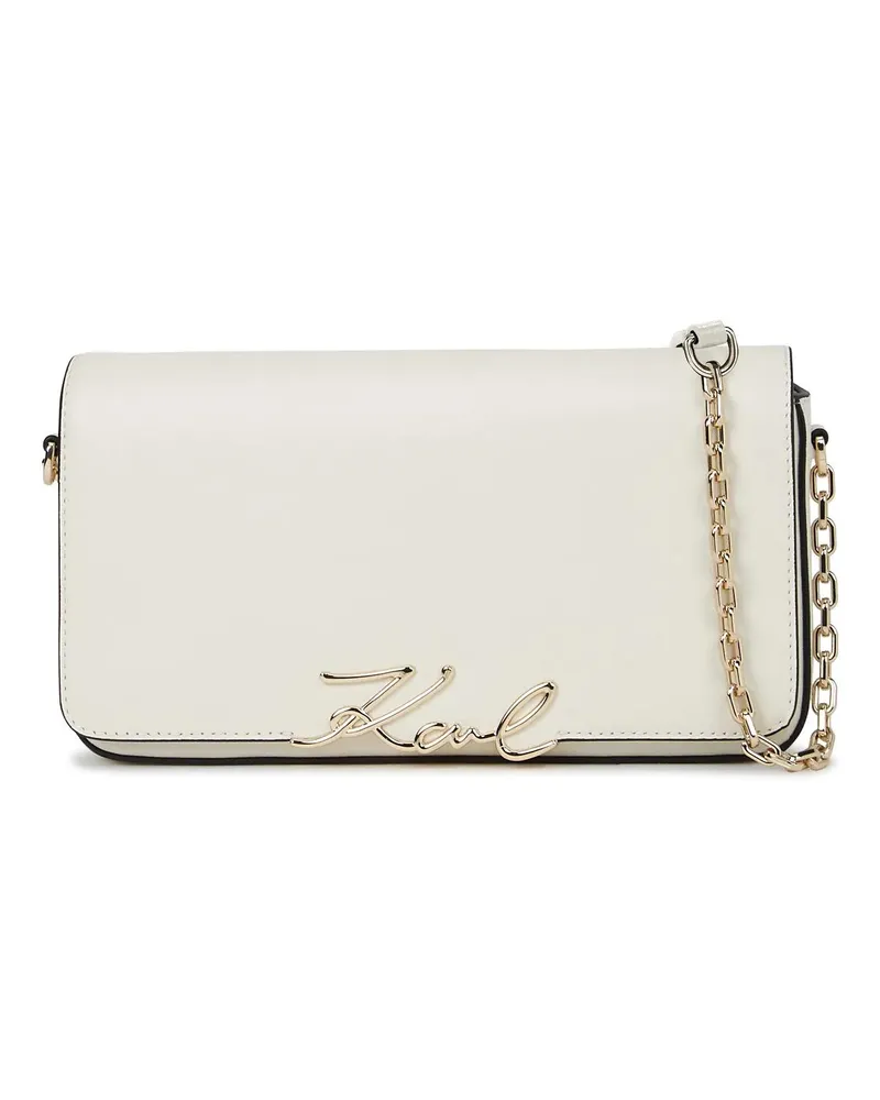 Karl Lagerfeld Hobo Bags K/Signature Mini-Schultertasche weiß Weiß