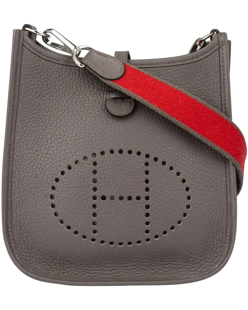 Hermès Crossbody Bags Hermes Etain Palladium Taurillon Clemence Evelyne bunt Bunt