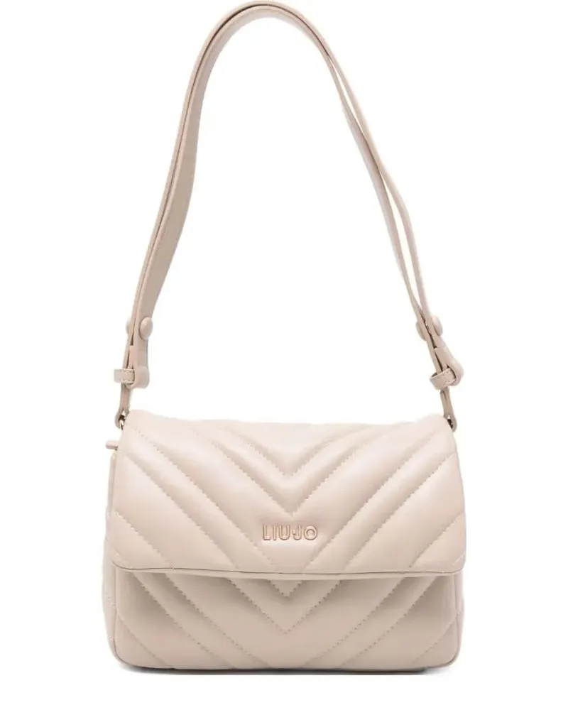 Liu Jo Hobo Bags Chevron-Textured Shoulder Bag With Adjustable Stra beige Beige
