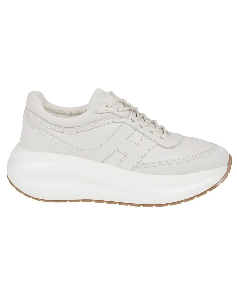 Hogan Low-Top Sneaker Leather Sneakers With Cushioned Sole weiß Weiß