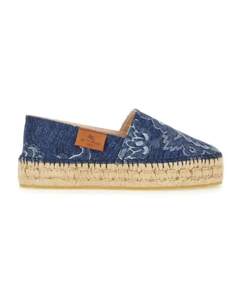 Etro Denim Espadrilles blau Blau