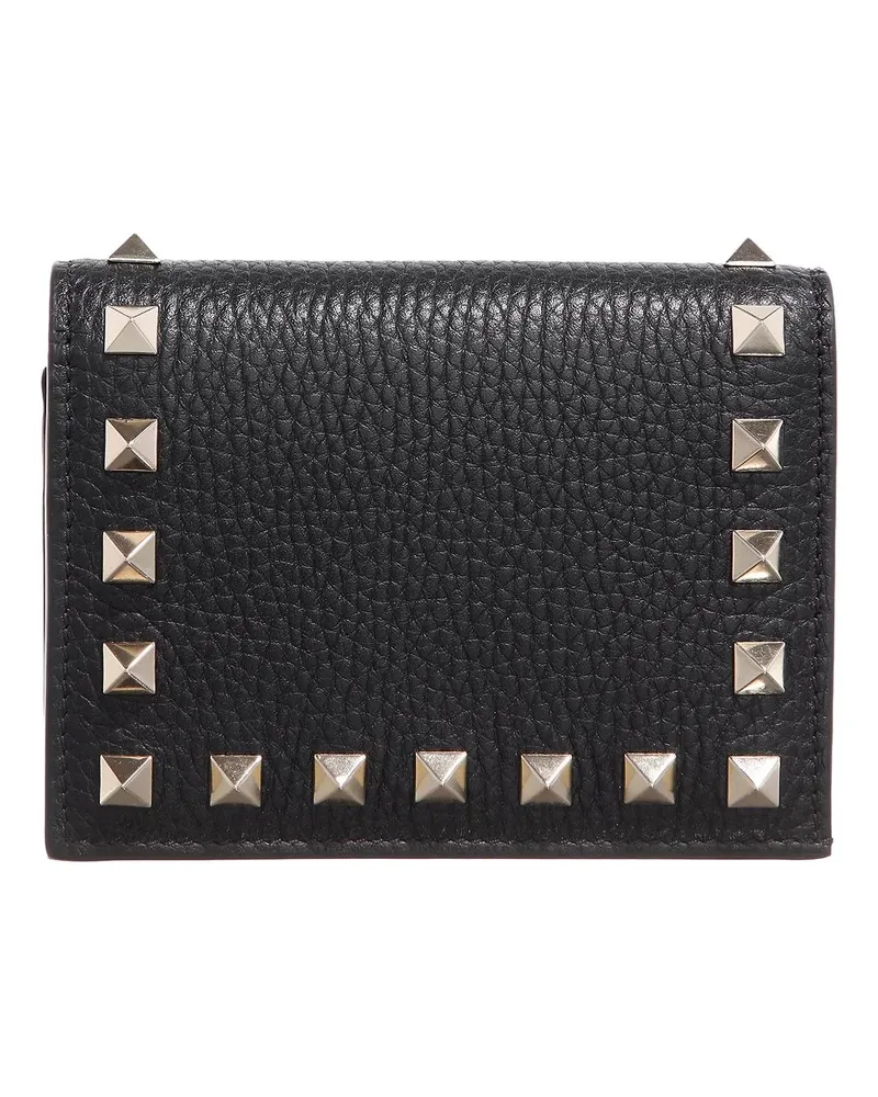 Valentino Garavani Portemonnaie Rockstud Wallet schwarz Schwarz