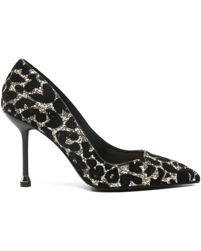 Liu Jo Hohe Schuhe Multicolour Animal Print Pumps schwarz Schwarz