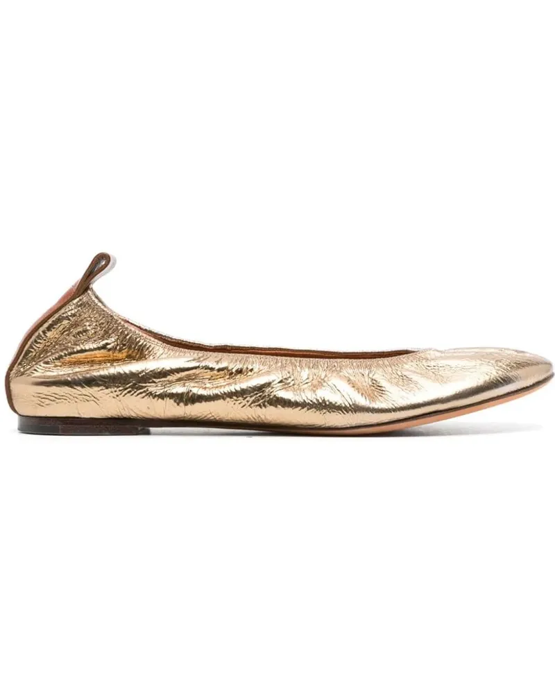 Lanvin Ballerinas Flat Shoes Golden goldfarben 
