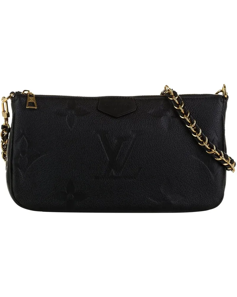Louis Vuitton Hobo Bags 2021 Monogram Empriente Bicolor Pochette Felicie schwarz Schwarz