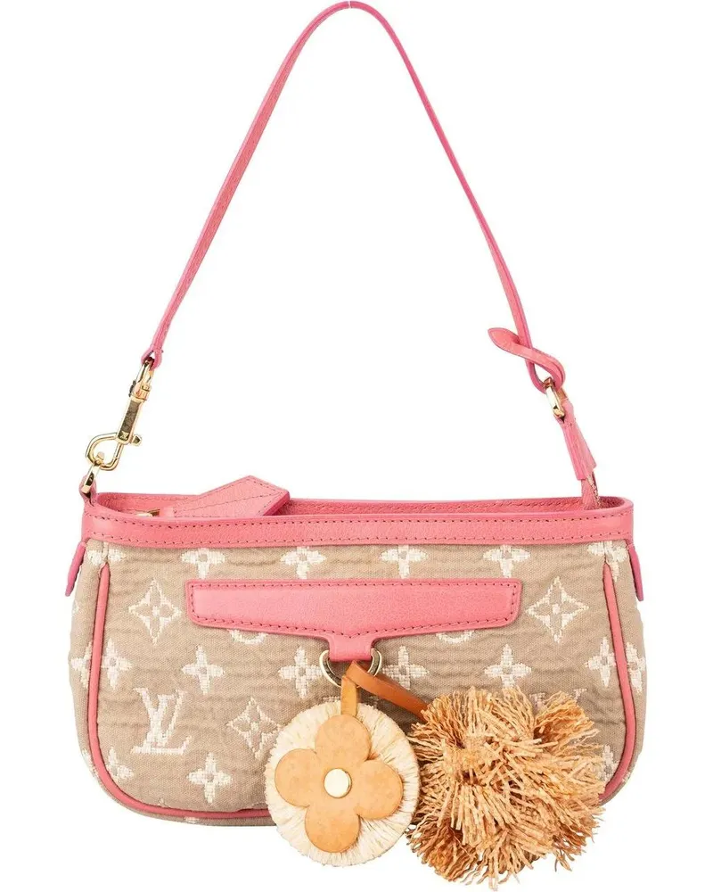 Louis Vuitton Crossbody Bags  Denim Monogram Sabbia Rose Pochette bunt Bunt