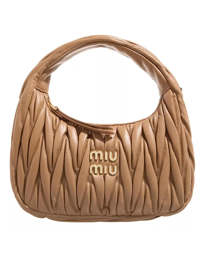 Miu Miu Crossbody Bags Wander Small With Shoulder Strap Braun