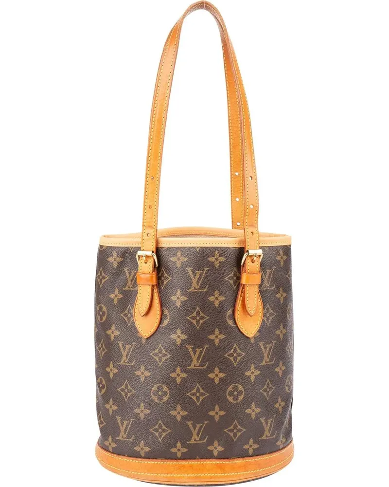 Louis Vuitton Crossbody Bags  Canvas Monogram Bucket PM Handbag braun Braun