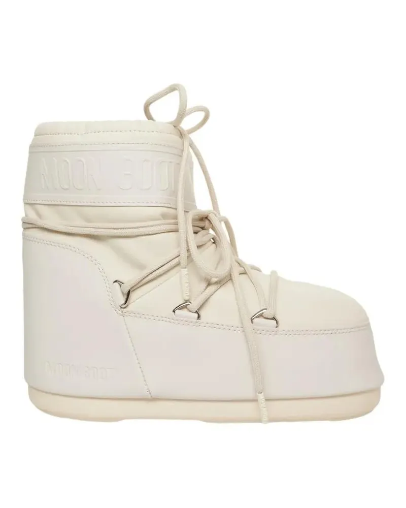 Moon Boot Stiefel Iconic Ankle Boots With Distinctive Lacing System weiß Weiß