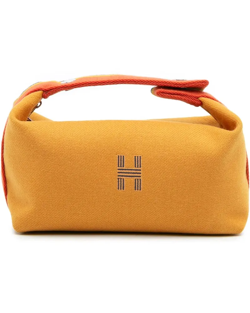 Hermès Kosmetiktaschen Small Wool Bride A Brac Rocabar Case gelb Gelb