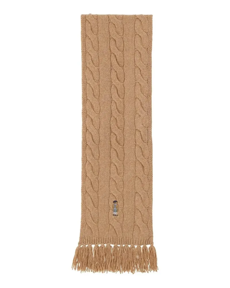 Ralph Lauren Tücher & Schals Schal aus Zopfstrick braun Braun