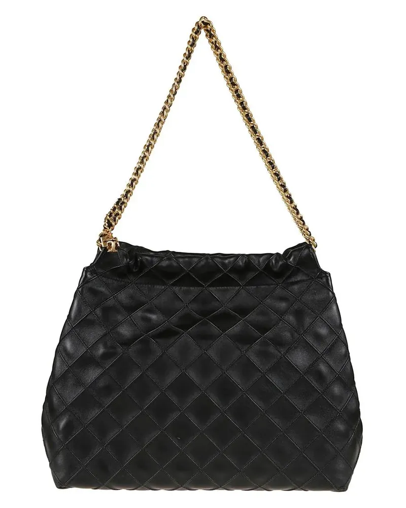 Tory Burch Hobo Bags Fleming Hobo Bag schwarz Schwarz